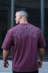 European and American trendy brand Youngla sports T-shirt American casual T-shirt fitness loose round neck short sleeved cross-border foreign trade