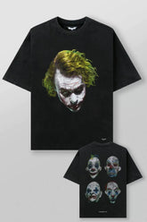 American trendy brand YOONGLA fitness sports clown Batman short sleeved jogging casual loose cotton round neck T-shirt