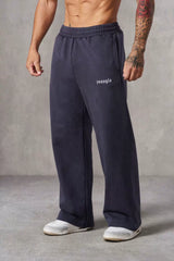European and American fashion brand YOUNG LA men's straight leg sports pants, American jogging and fitness training embroidery casual long pants (2)