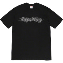 Supreme Smoke Logo T-Shirt – Black / Silver