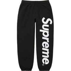 Supreme Vertical Logo Sweatpants – Black / White