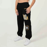 Cross border foreign trade American style trendy brand YOUNG LA fitness jogger sports European and American casual looped cotton leg tied pants