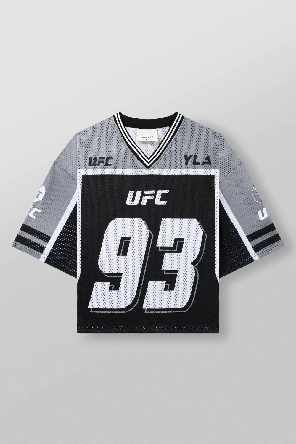 YOUNG LA American Trendy Brand Fitness Sports Short Sleeve Quick Drying Breathable Loose Large Mesh Trendy T-shirt Top for Men (5)