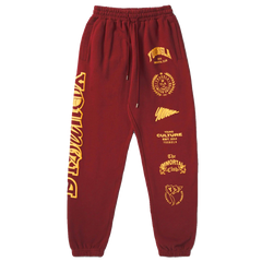 Cross-border foreign trade European and American trendy brand youngLa sports trousers American muscle fitness exercise casual foot trousers