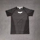 American fashion brand YOUNG LA fitness T-shirt Batman quick drying breathable elastic slim fit short sleeved training top