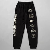 Cross-border foreign trade European and American trendy brand youngLa sports trousers American muscle fitness exercise casual foot trousers