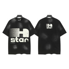 HELLSTAR The Path 2 Paradise Hand Graphic Oversized T‑Shirt Black Gradient Streetwear Tee