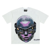 Hellstar Cyber Portrait Graphic Oversized T-Shirt