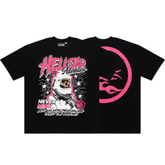 Hellstar Studios Globe Graphic Oversized T-Shirt - Black