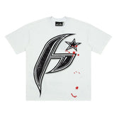 Hellstar Splatter Star Big H Graphic Oversized T-Shirt