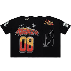 Hellstar Studios RECORDS Graphic Oversized Cotton T-Shirt