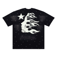 Hellstar Studios Large Logo Graphic Oversized T-Shirt - Black