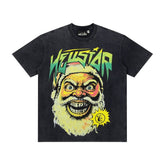 Hellstar Evil Santa Graphic Oversized T-Shirt - Black