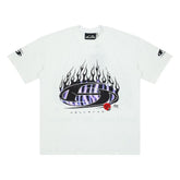 Hellstar Flame Graphic Oversized T-Shirt - Black
