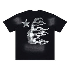 Hellstar Sports Graphic Logo Oversized Cotton T-Shirt