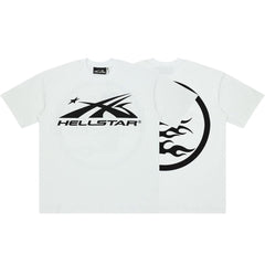 Hellstar Sports Rhinestone Logo Oversized T-Shirt - White