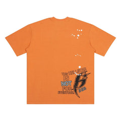 Hellstar Star Logo Graphic Oversized T-Shirt - Vibrant Orange