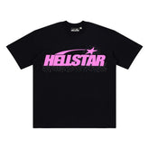 Hellstar Studios Rhinestone Graphic Oversized T-Shirt - Black