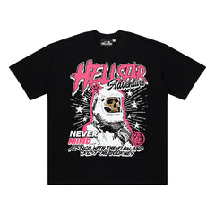 Hellstar Studios Globe Graphic Oversized T-Shirt - Black