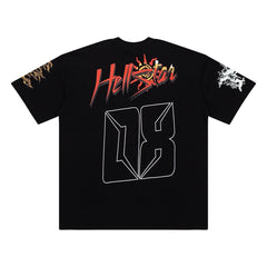 Hellstar Studios RECORDS Graphic Oversized Cotton T-Shirt