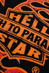 Hellstar Vintage Wash Flame Badge Graphic Oversized T-Shirt