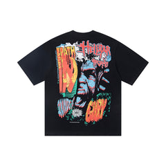 Hellstar Vintage Washed Face Graphic T-Shirt
