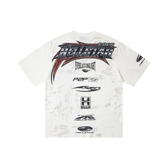Hellstar Direct-to-Garment Graphic T-Shirt (White)