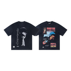 Hellstar Reversible Graphic T-Shirt (Washed Black)