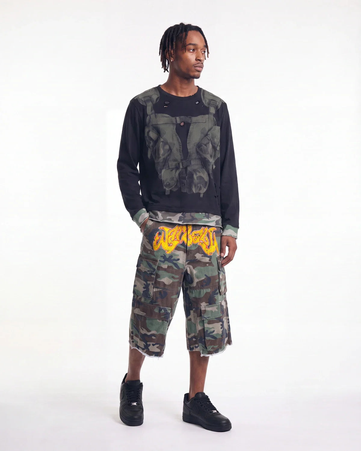 Bravest Studios War Baby Camo Cargo Shorts