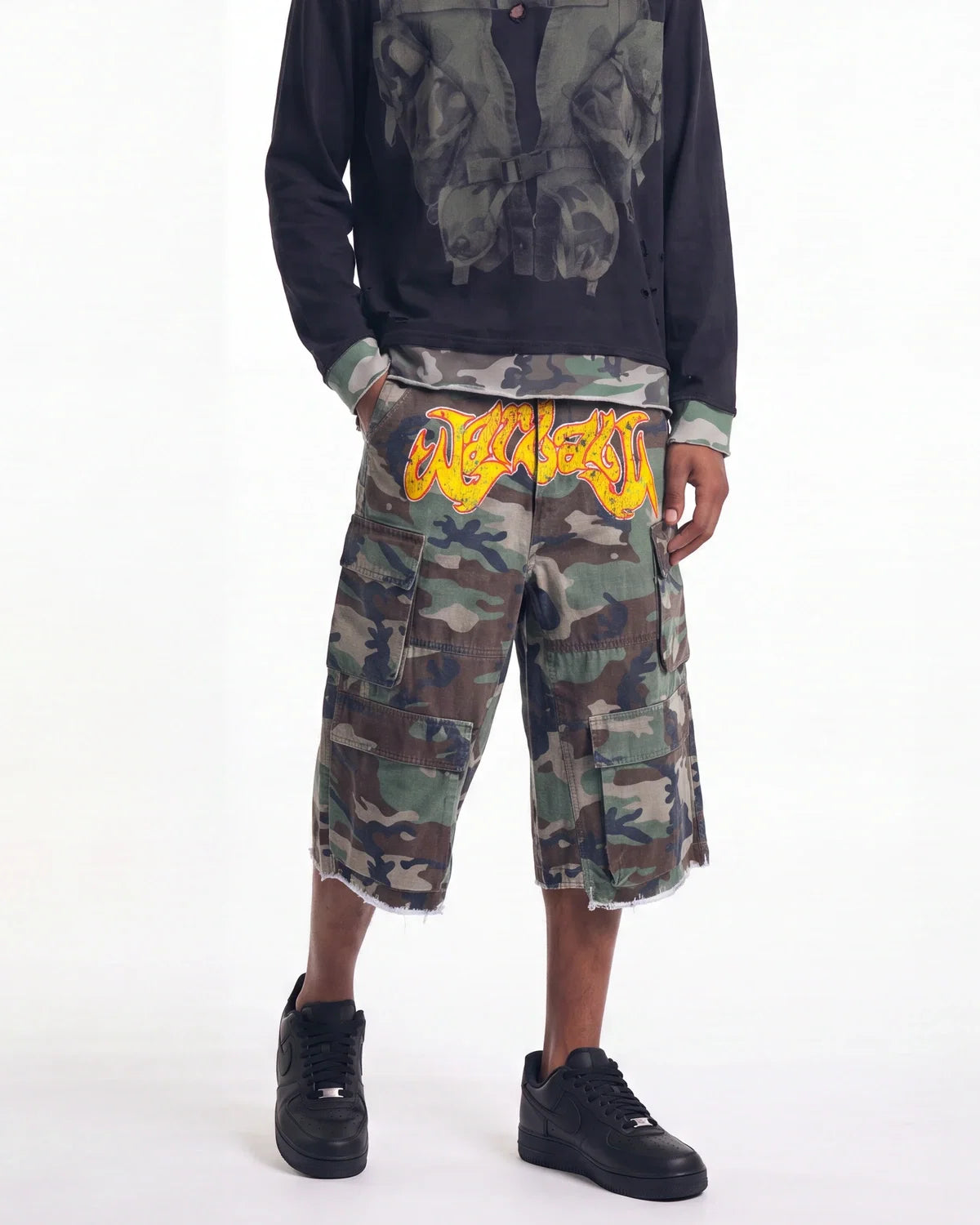 Bravest Studios War Baby Camo Cargo Shorts