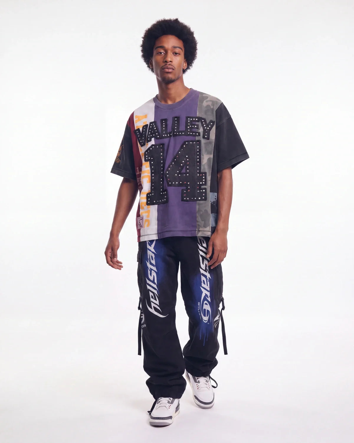 Hellstar Printed Cargo Pants Black