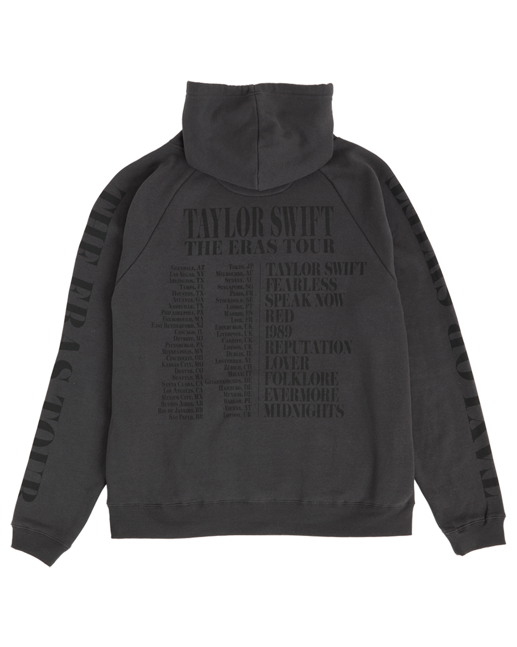Taylor Swift | The Eras Tour Through London Black Hoodie