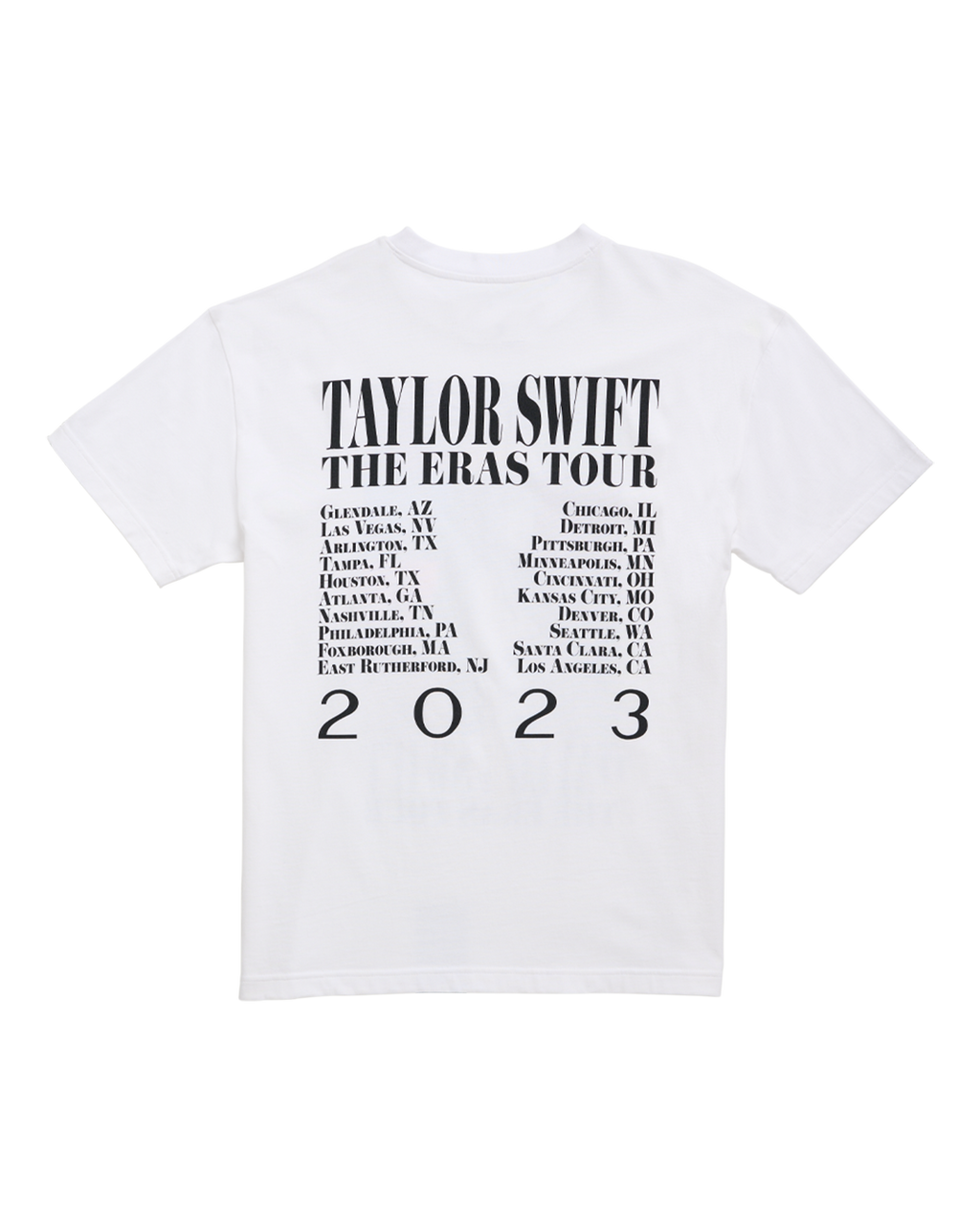 Taylor Swift | The Eras Tour Through LA White T-Shirt