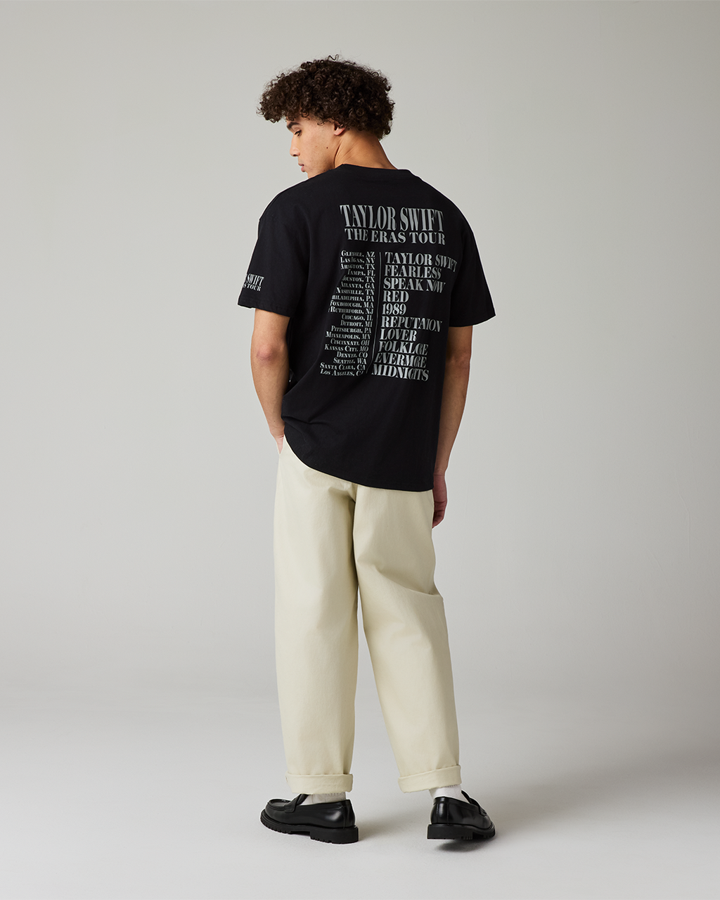 Taylor Swift | The Eras Tour Through LA Black T-Shirt