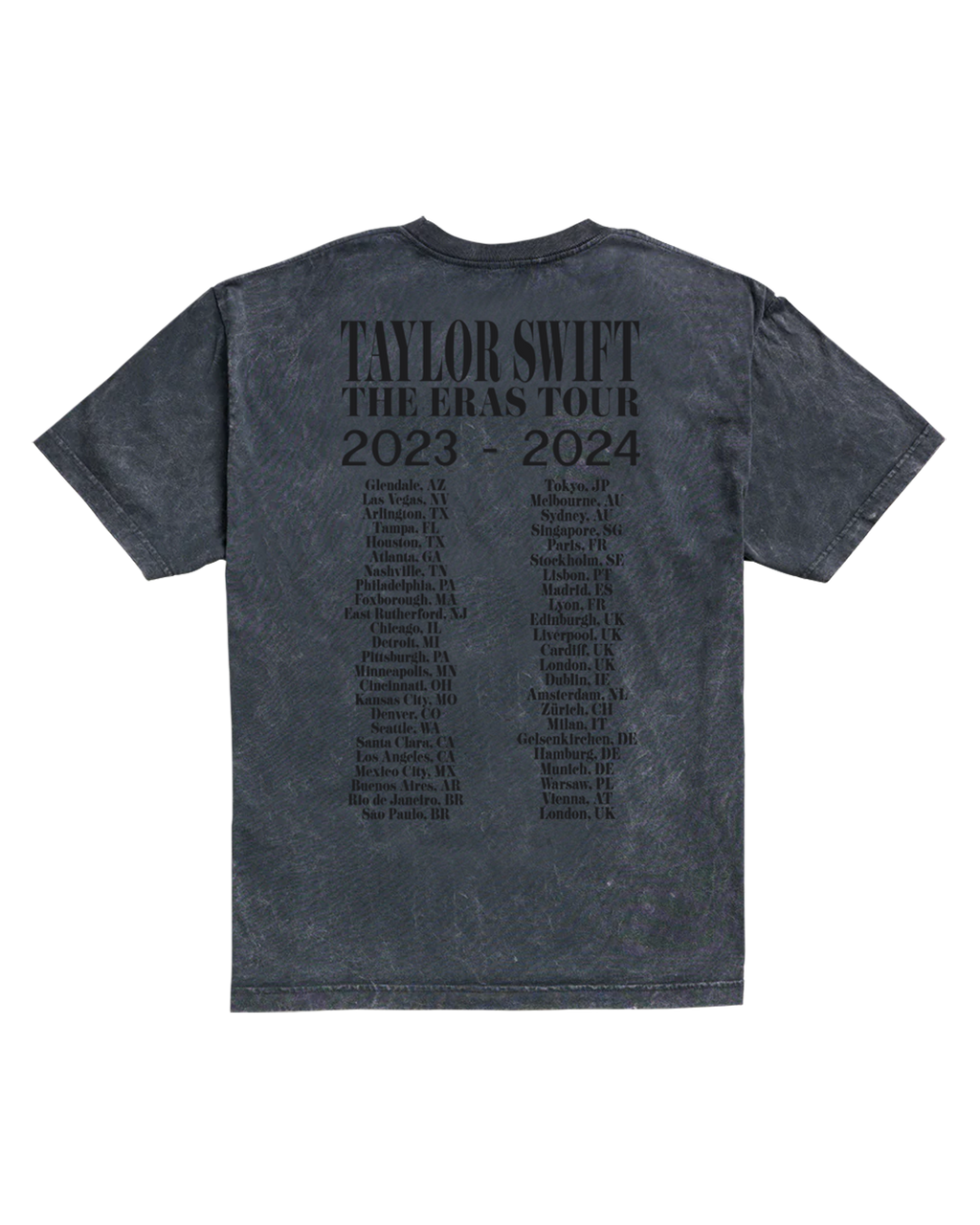 Taylor Swift | The Eras International Tour Mineral Wash Gray T-Shirt