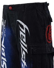Hellstar Printed Cargo Pants Black