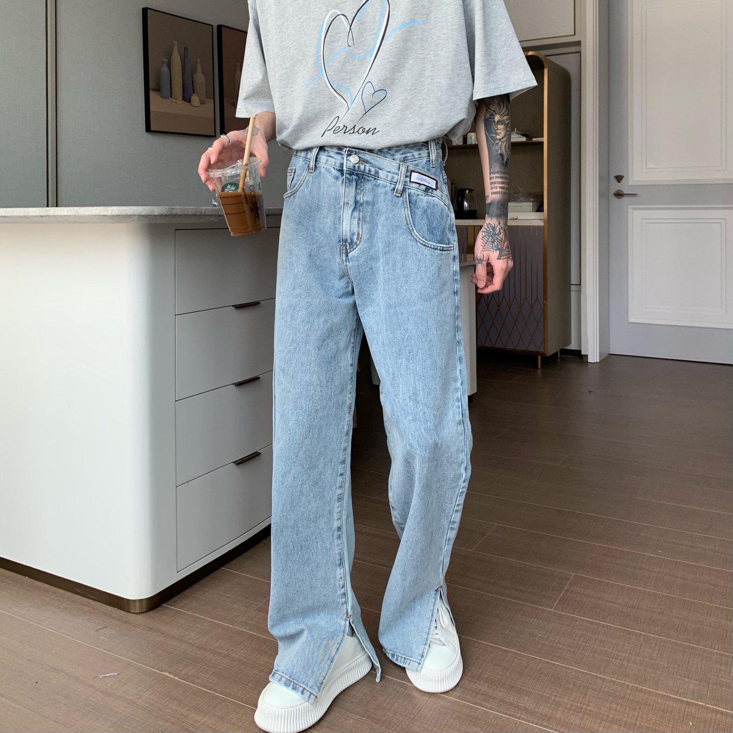 Irregular Design Jeans