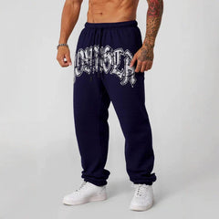 American fashion brand YOONGLA sports ankle binding pants for couples, versatile fitness training, printed casual pants for both men and women