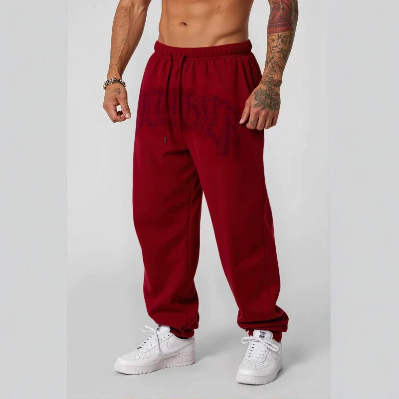 American fashion brand YOONGLA sports ankle binding pants for couples, versatile fitness training, printed casual pants for both men and women