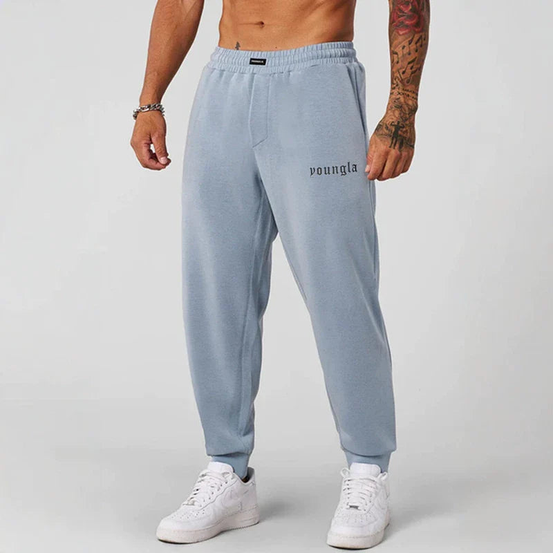 American fashion brand YOONGLA sports ankle binding pants, fitness training printed running casual pants, cross-border foreign trade