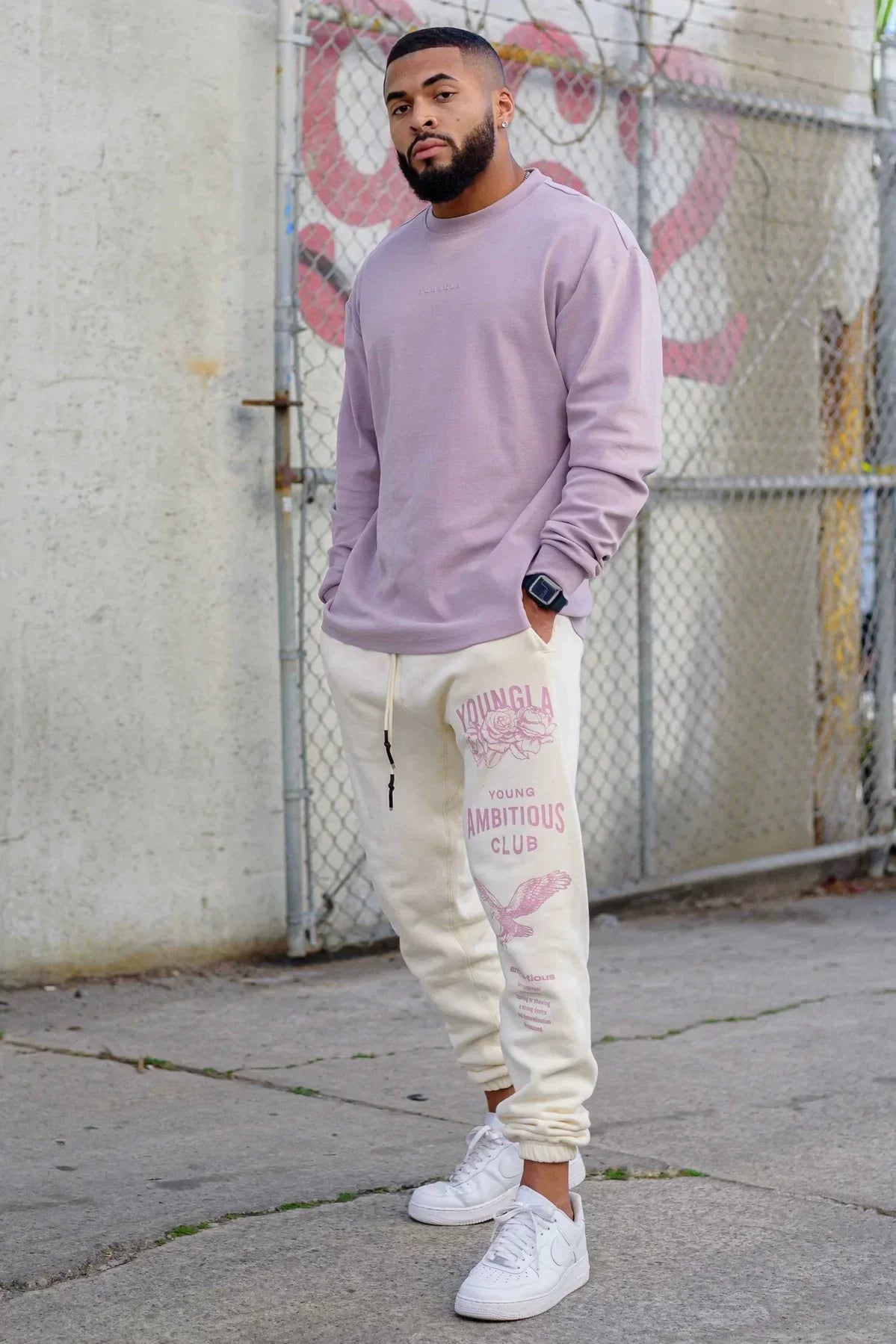 Autumn and Winter New American Men's Health Pants, European and American YOUNG LA Long Style Sports, Leisure, Fitness, Training, Legged Pants