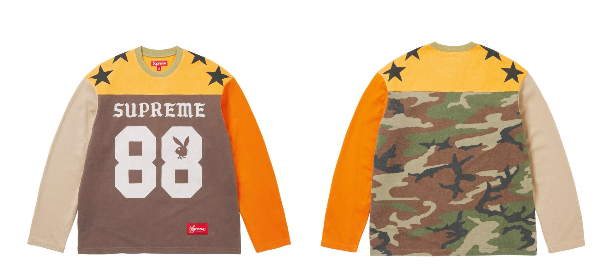 Supreme x Playboy L/S Football Top – Multicolor Camo