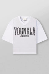 YOUNG LA American Trendy Brand Fitness Sports Short Sleeve Quick Drying Breathable Loose Large Mesh Trendy T-shirt Top for Men (7)