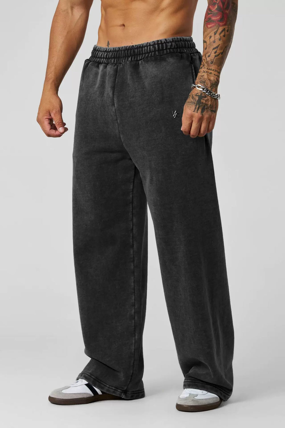 American fashion brand YOONGLA fitness straight leg pants, jogging training, tied rope, casual loose straight leg pants