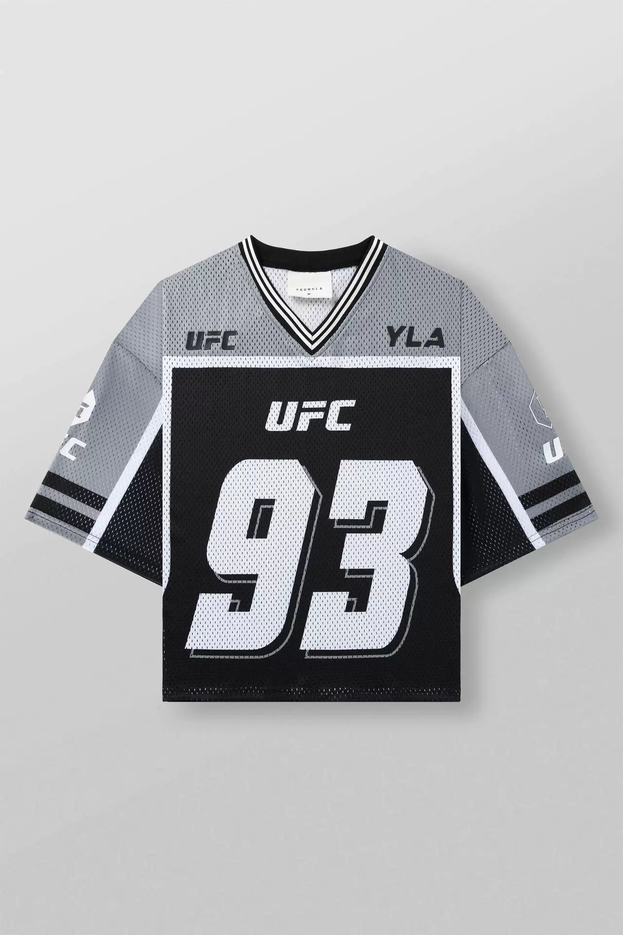 YOUNG LA American Trendy Brand Fitness Sports Short Sleeve Quick Drying Breathable Loose Large Mesh Trendy T-shirt Top for Men (5)