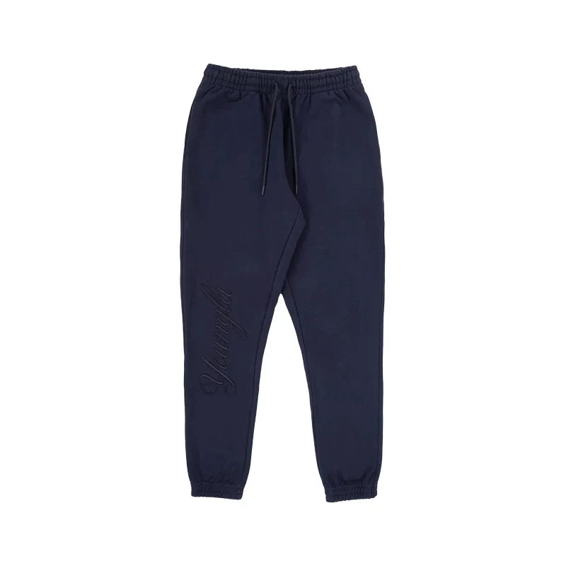 Cross border foreign trade, European and American trendy brand YOUNG LA sports and fitness pants, American casual embroidered looped leg binding pants