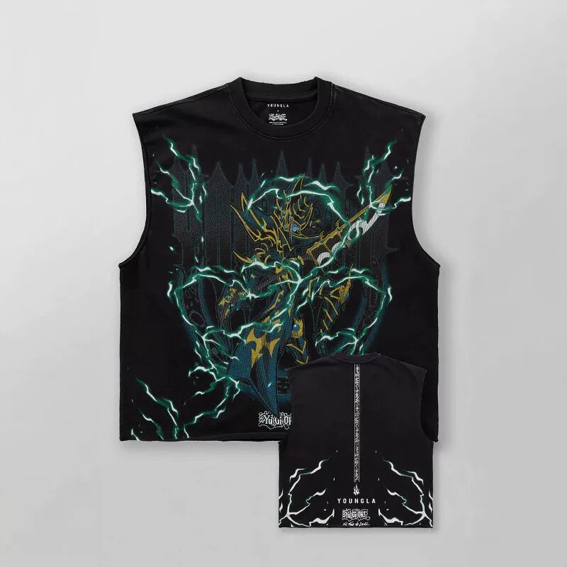 American fashion brand YOUNGLA collaborates with Superman men's vest, muscle sports fitness basketball sleeveless top