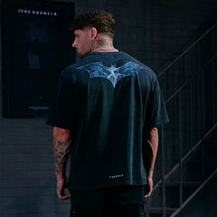 American trendy brand YOONGLA fitness sports clown Batman short sleeved jogging casual loose cotton round neck T-shirt