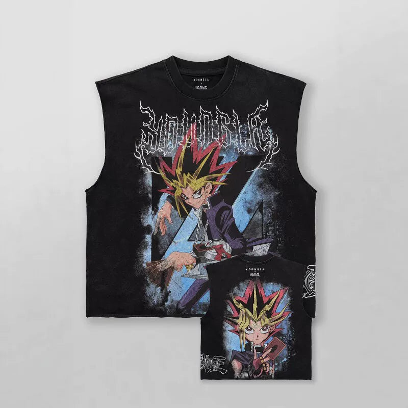American fashion brand YOUNGLA collaborates with Superman men's vest, muscle sports fitness basketball sleeveless top