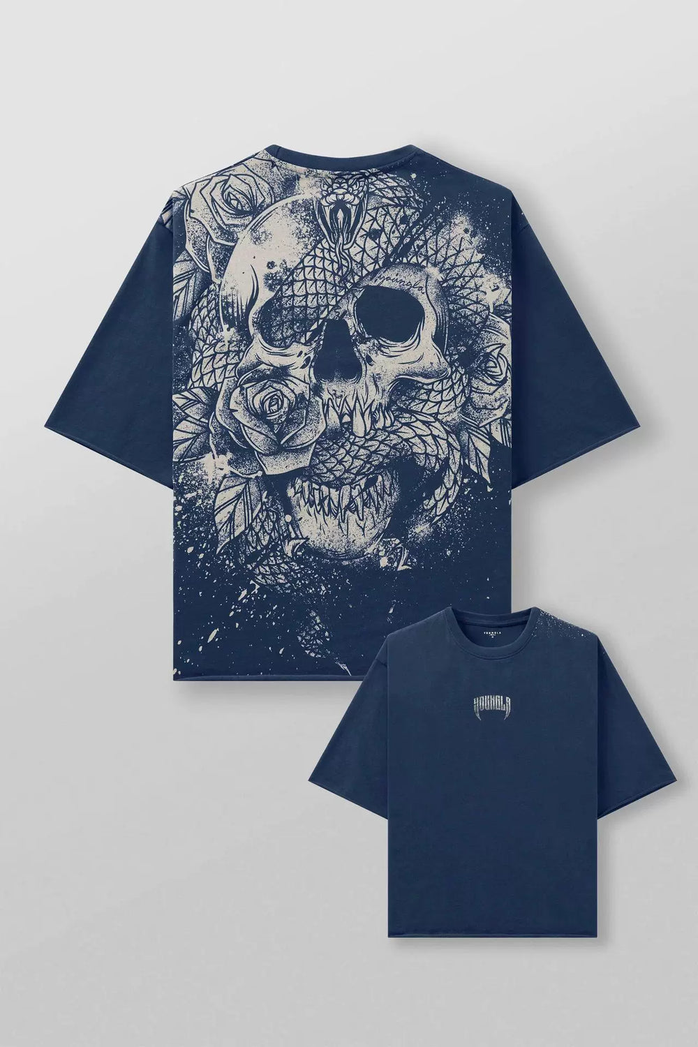 New Men's American Trendy Brand YOUNG LA Cotton Super Large Sports T-shirt Trendy Jogger Gym Casual Short Sleeve
